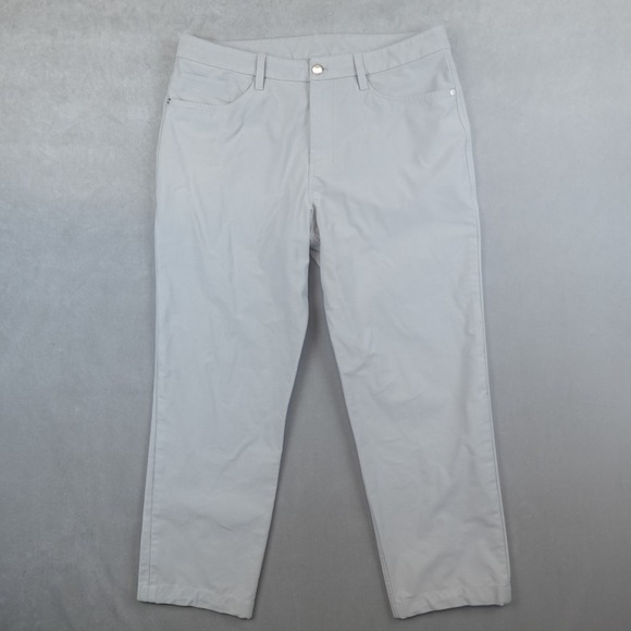 Lululemon ABC Classic Fit Trouser Pant Utilitech Seal Grey 34x27 - Picture 1 of 7